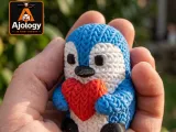 Knitted Cute Penguin – STL & 3MF Files for 3D Printing-0