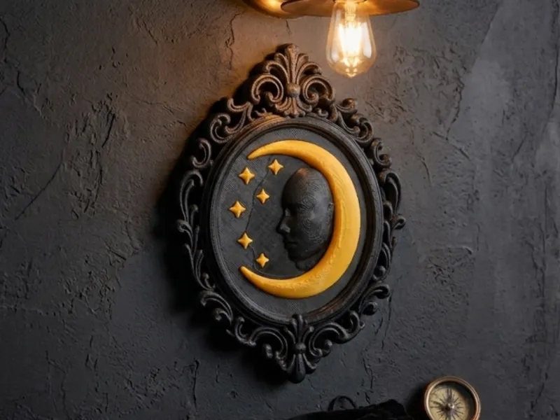 Gothic Moon Wall Art - Celestial Decor