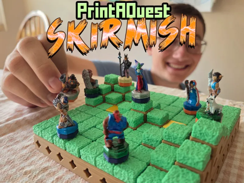 PrintAQuest: SKIRMISH - Tabletop Strategy Game for 2 Players