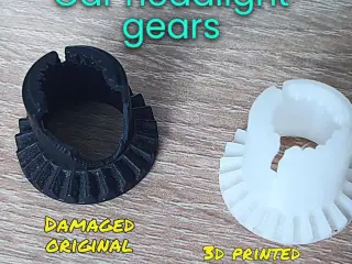 Car headlight gears