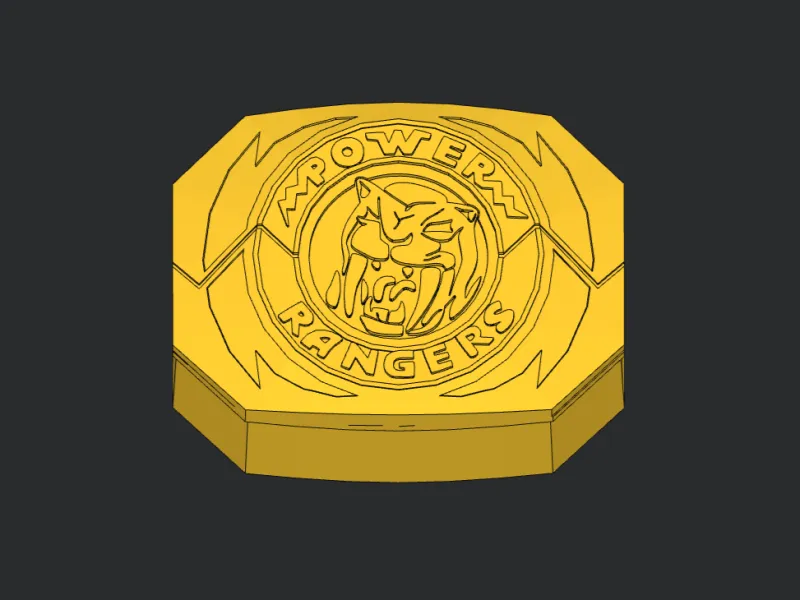 Yellow Ranger Sabertooth Tiger Power Morpher TCG Deck Box