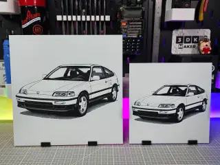 Honda CR-X ED9 - Hueforge - 3 Colors