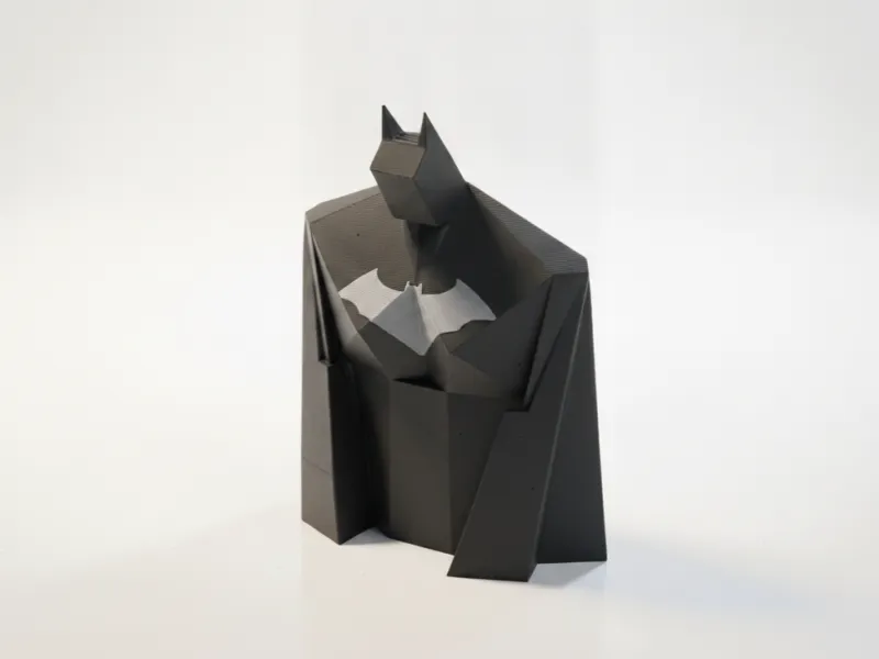 Brutalist Batman Sculpture DC Comics 3D Printable