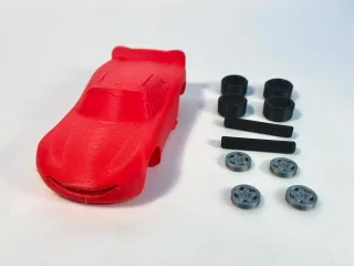【Cars】赛车总动员 闪电麦昆 车模 组装 轮胎可动