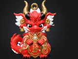 Guardian Dragon — Ornate Ceremonial Keychain-0