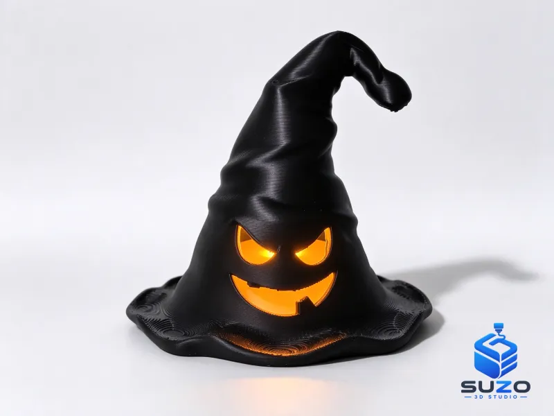 Lampe bougie chapeau de sorcier