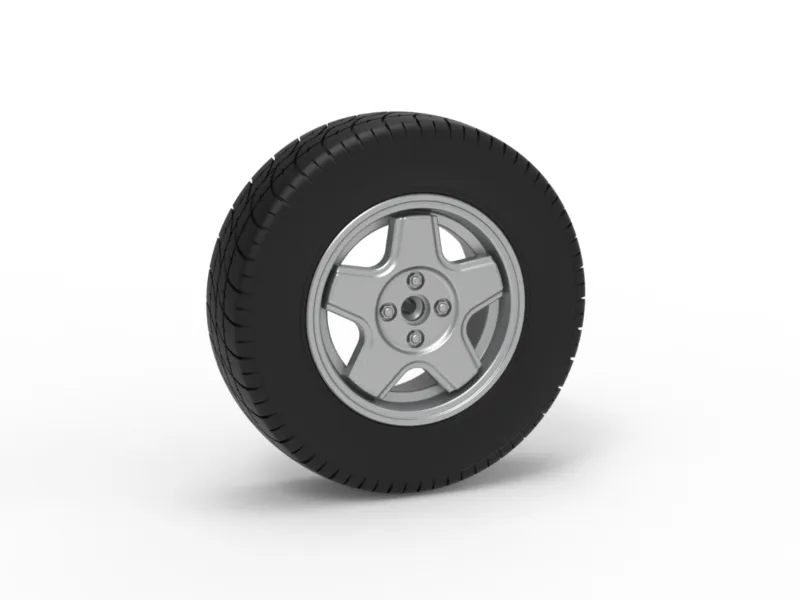 Front wheel of BriSCA Formula 2 Stock Car Scale 1:25