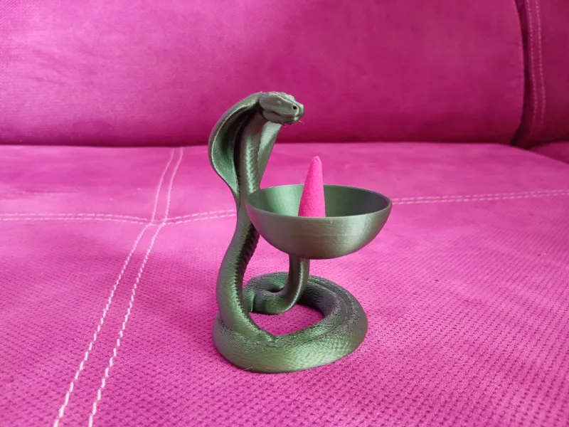 Cobra Incense Holder Mystical Serpent Cone Burner