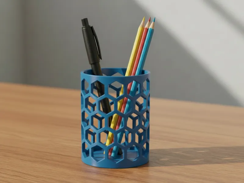 Organizzatore con motivo esagonale