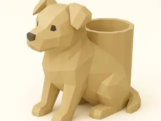 Dog Full Body Pen Holder