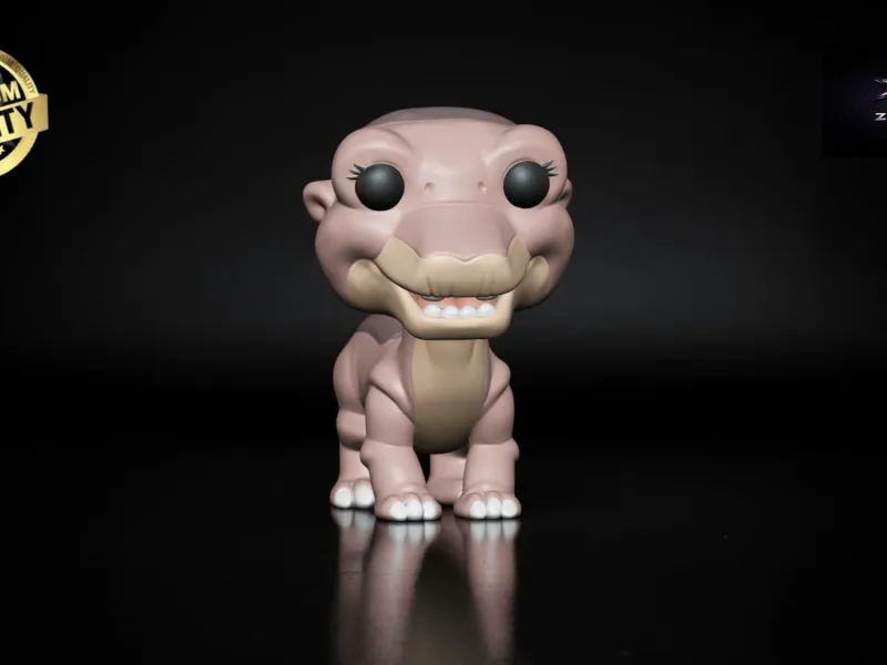 Littlefoot Funko STL  Land Before Time Figure Cute Dinosaur