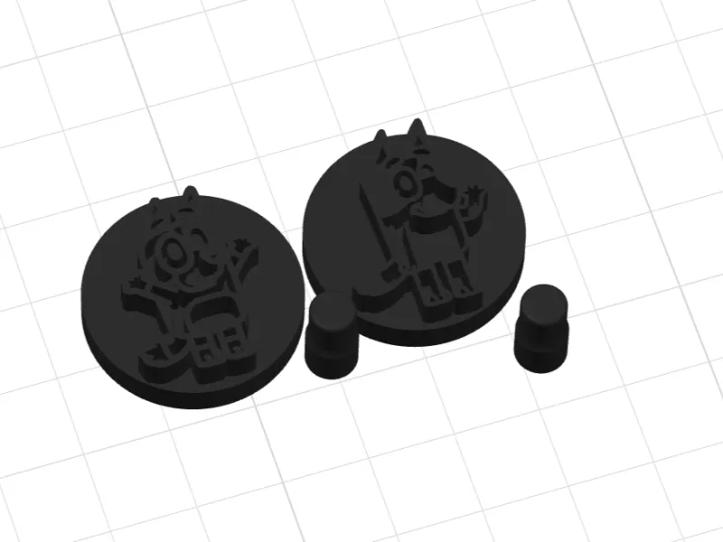 Brigadeiro Stamp with Removable Handle – Bluey & Bingo