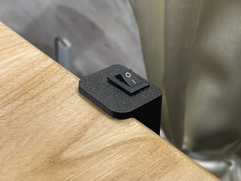 Desk Lip Power Switch Holder