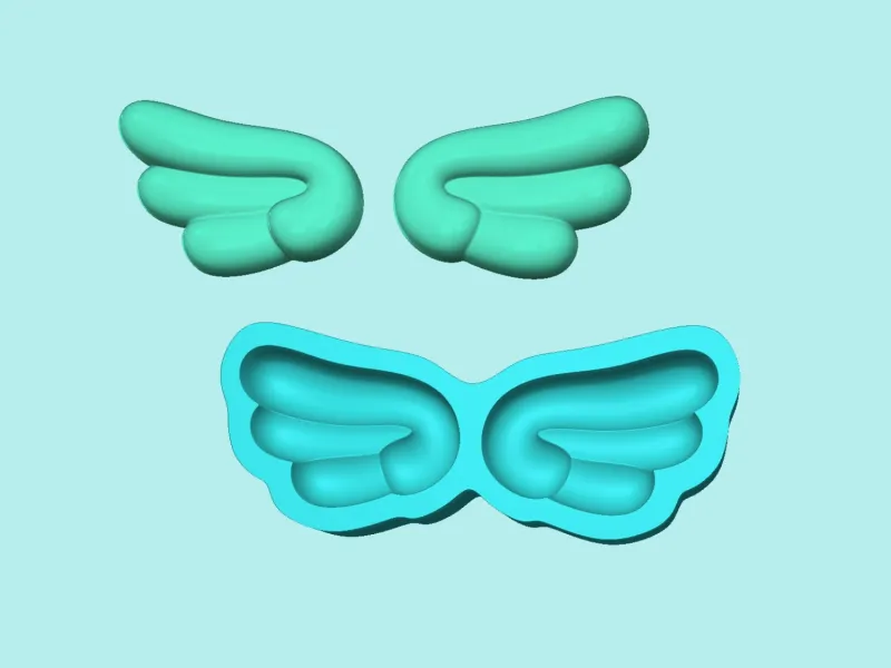 Wing Mold D Angel - Molding Maker Template