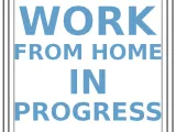 WFH Work From Home In Progress Sign-0
