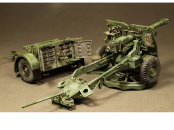 Canon de campagne vert de la Seconde Guerre mondiale et wagon à munitions, 2 modèles !!