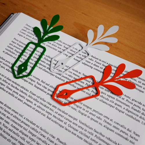 Bookmark | Leaf Bookmark | Leaf and Pen Bookmark Design