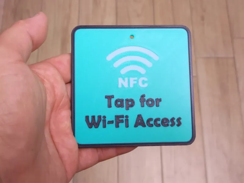 Quadro con Tag NFC per connessione rete Wifi