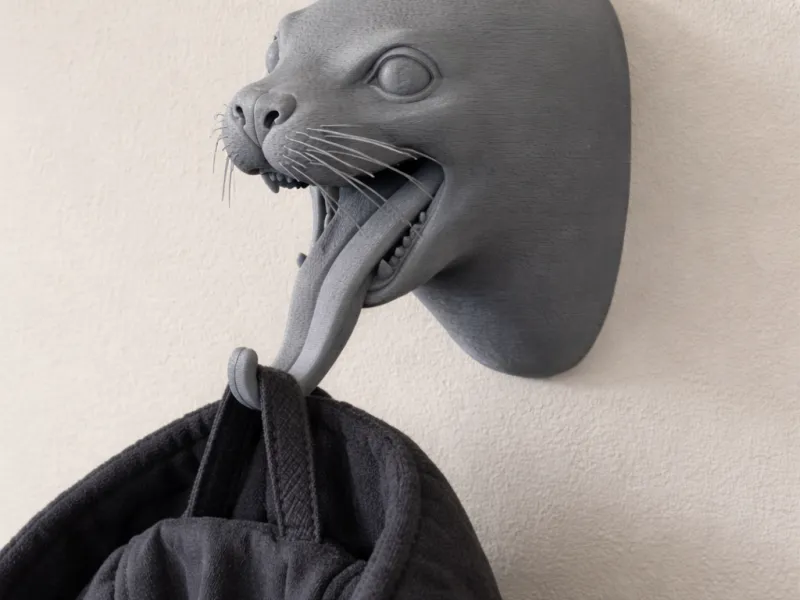Seal Head Wall Hanger Coat and Key Holder Hook