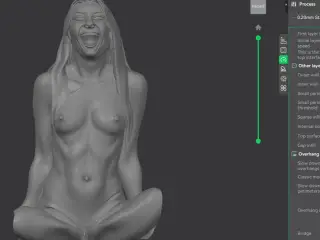 happy nude party girl