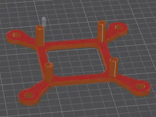 Airbrush Compressor 120mm Fan Bracket
