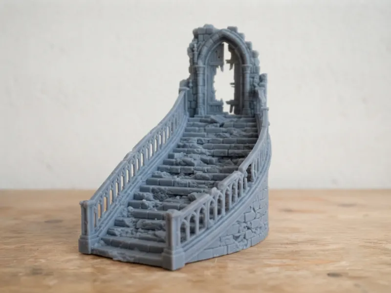 Aquarium Series Abandoned Castle Staircase