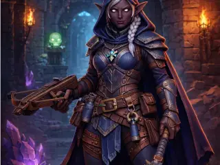 D&D Elven Drow Cleric