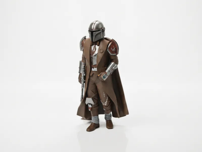 Dapper Mandalorian Figurine Star Wars 3D Printable