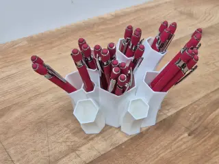Pencil holder polygon form
