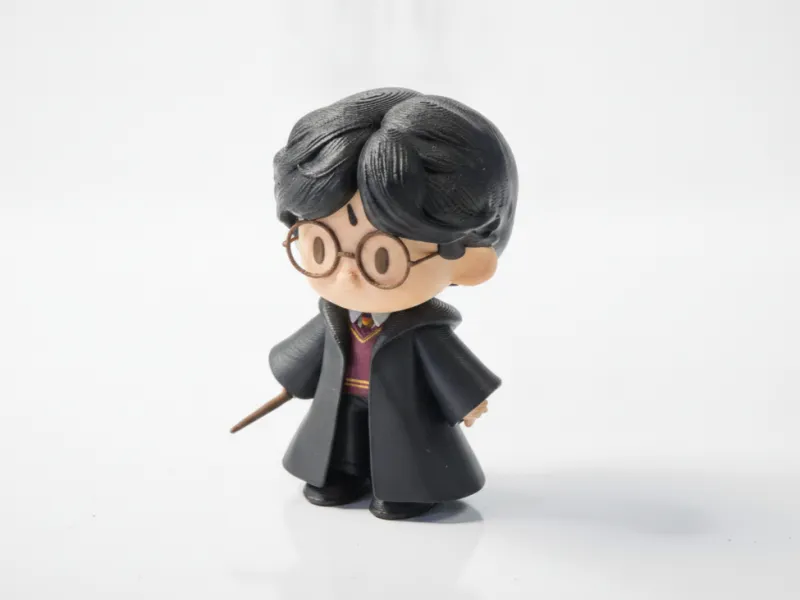 Statuetta Chibi di Harry Potter, grazioso collezionabile stampabile in 3D
