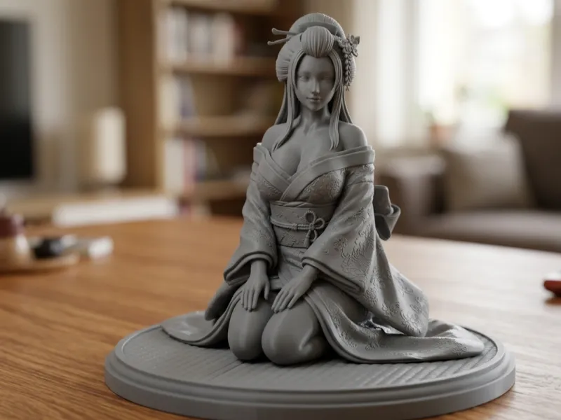 Kimono Beauty Figurine v1