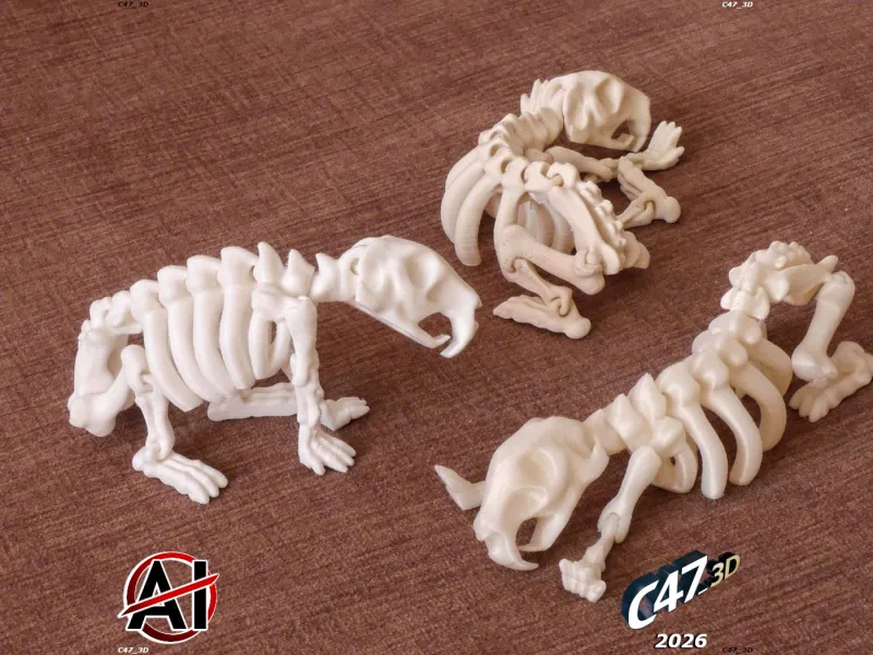 フレキシブルカピバラの骨格