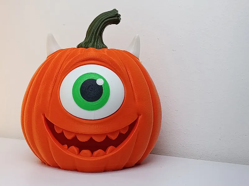 Mike Wazowski Halloween Pumpkin