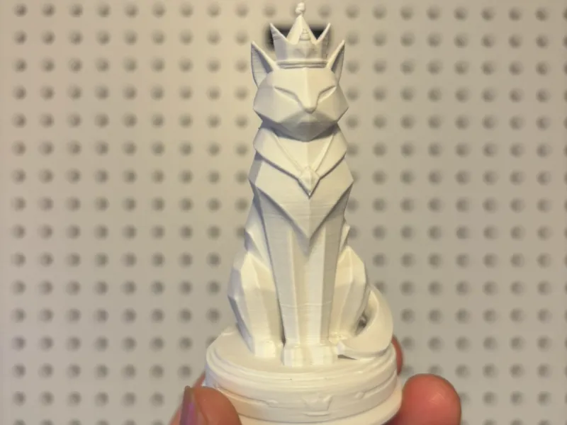 Katzen-Schachfigur - König
