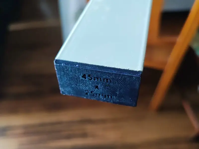 Tapa para regla de albañil de 45mm por 25mm