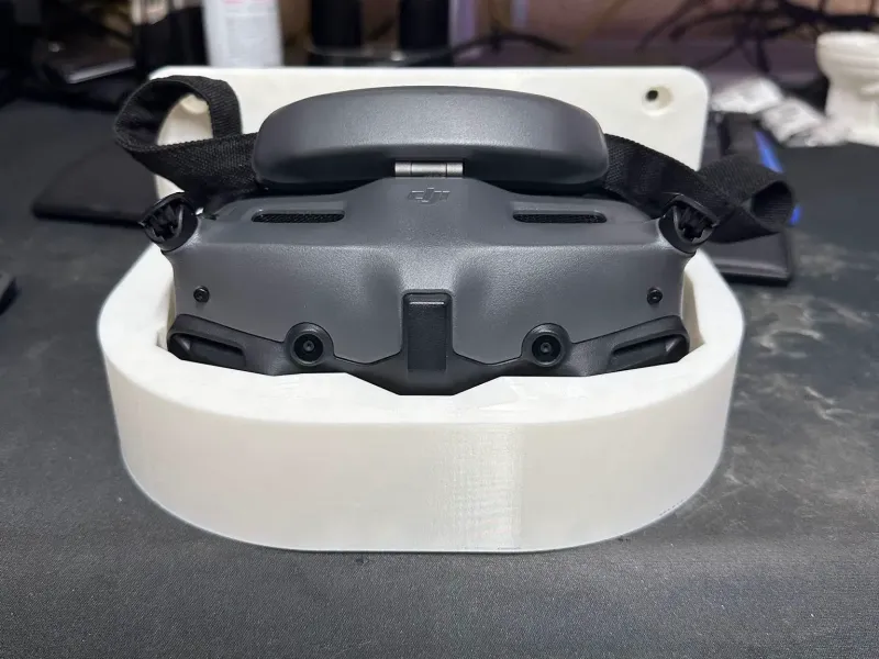 DJI Goggles 3 Wall Mount with Charging Cable Hole