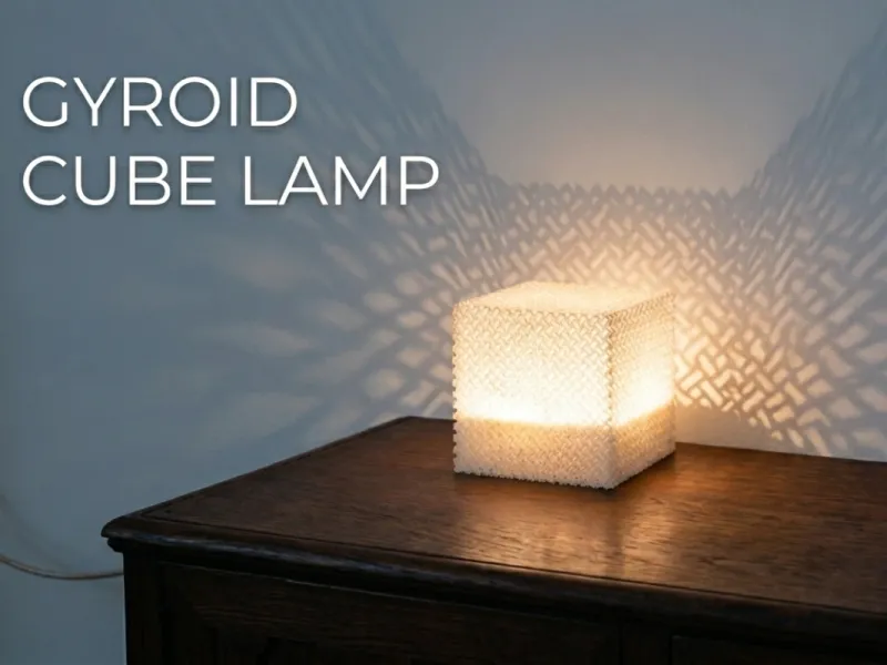 lamp gyroid cube