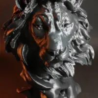 Lion on a Wood (Simba)-1