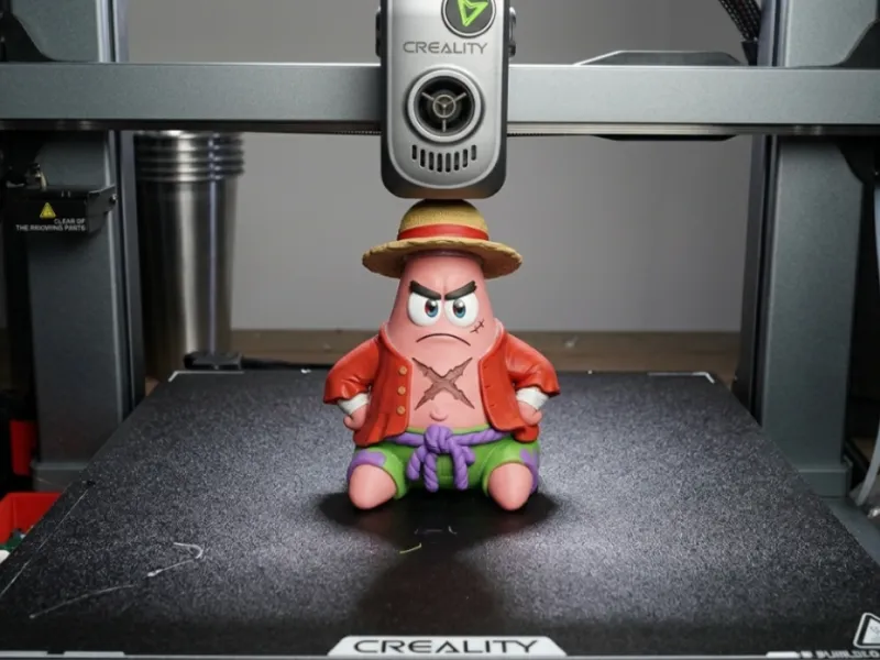 Patrick Star x Luffy (One Piece) Cosplay Figurine