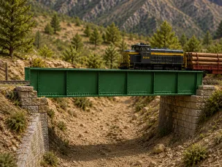 Puentes H0 100-150-200mm - Escalable - Railway Girder Bridge