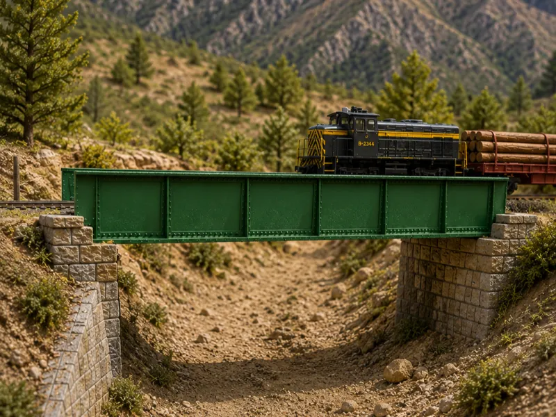 Puentes H0 100-150-200mm - Escalable - Railway Girder Bridge
