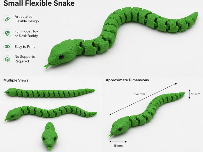 small flexible snake