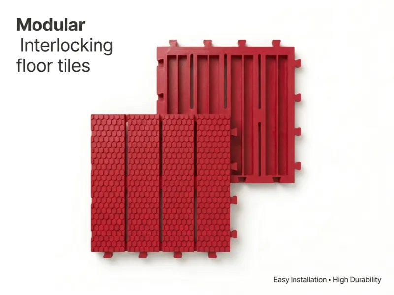 Modular Interlocking Floor Tile| Honeycomb pattern
