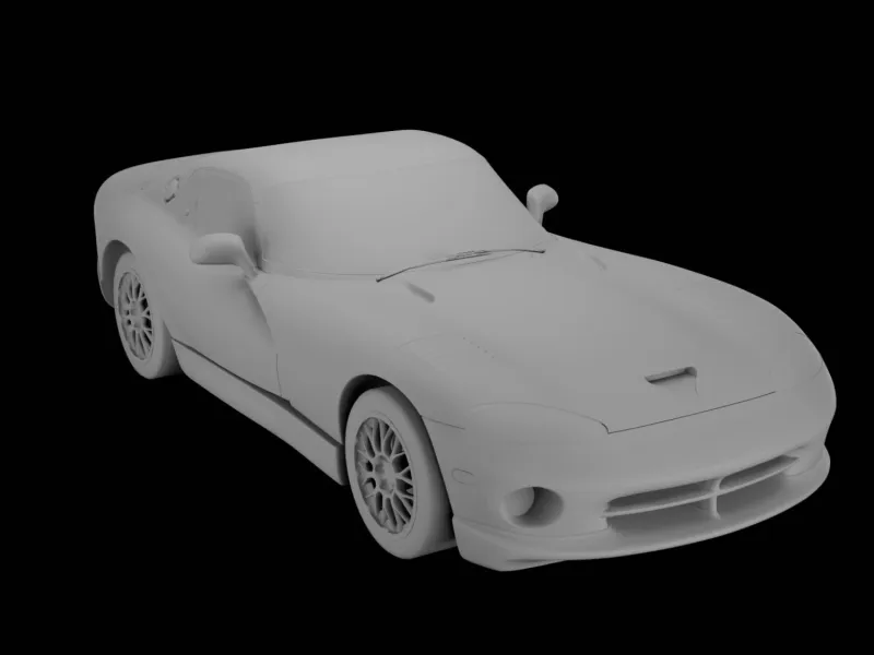 1999 Dodge Viper GTS ACR High Detail Realistic Rigged 3D Mod