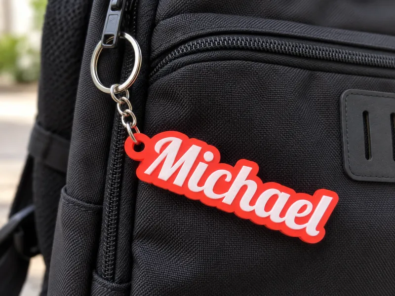 名前入りカスタムキーホルダー – Michael | 3Dキーホルダー