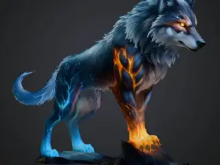 Elemental Fury wolf