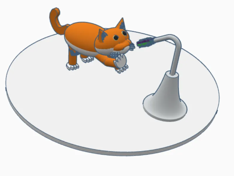 Cat Playing --Decor