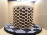 hex‑pattern cylindrical pen holder-0
