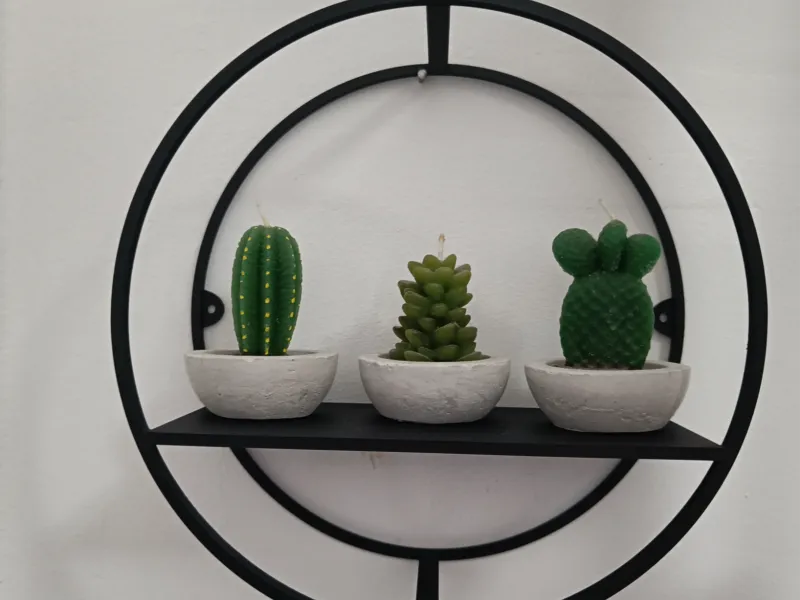 Prateleira de Parede Circular Decorativa