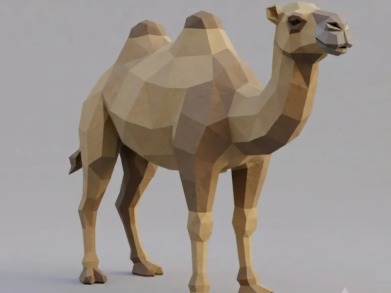 Low Poly Camel